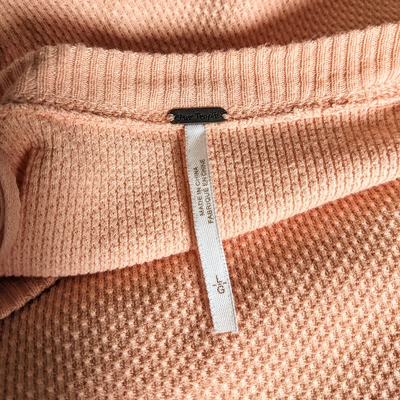 Free People Orange Long Sleeve Women's Top - Picture 4 of 6